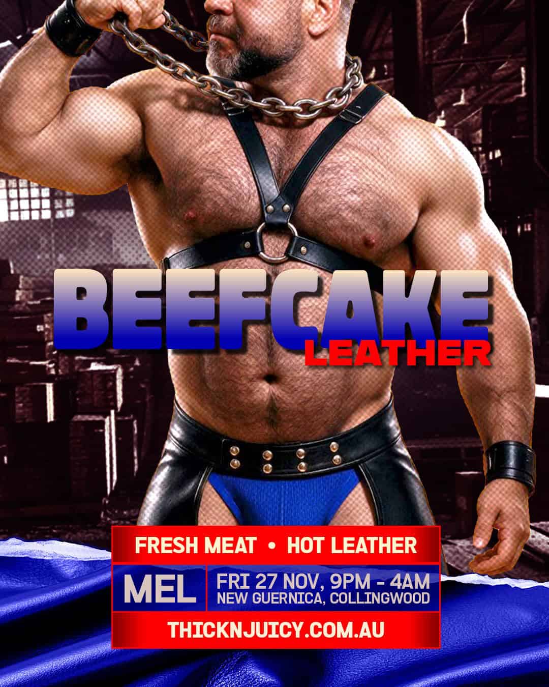 BEEFCAKE Leather 🥩 Melbourne @ New Guernica